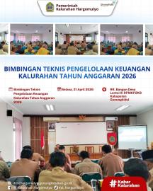 BIMBINGAN TEKNIS PENGELOLAAN KEUANGAN KALURAHAN TAHUN ANGGARAN 2026 